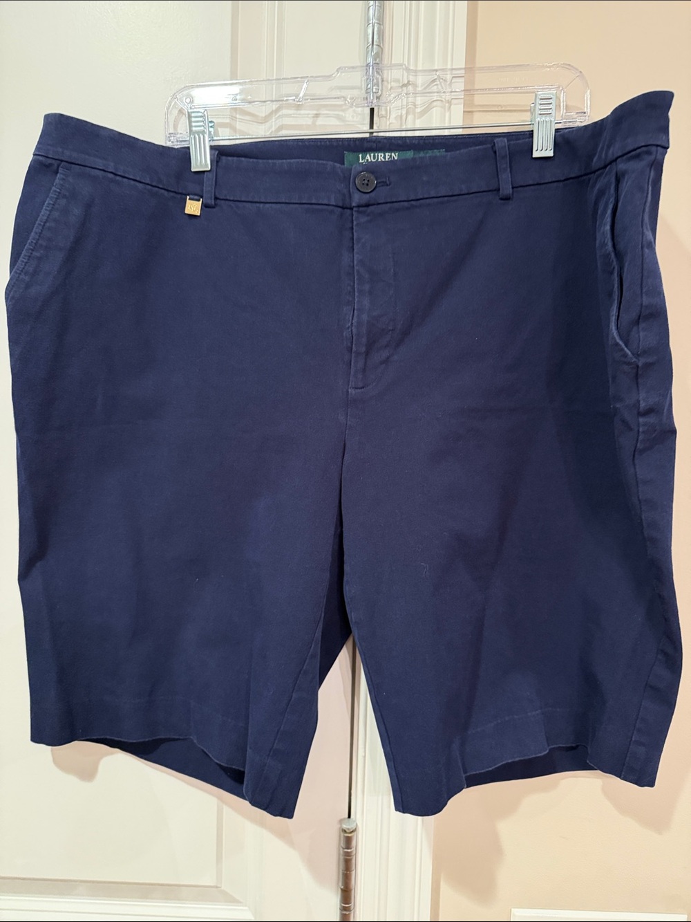 Lauren Ralph Lauren Navy Flat-Front Men’s Shorts